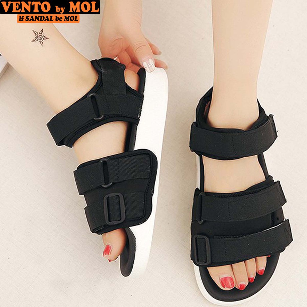 Ảnh Sandal nam nữ unisex Vento quai ngang NV1019B màu đen | Vento  NV1019 SD1019 3