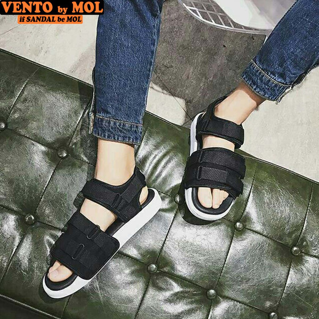 Ảnh Sandal nam nữ unisex Vento quai ngang NV1019B màu đen | Vento  NV1019 SD1019 4