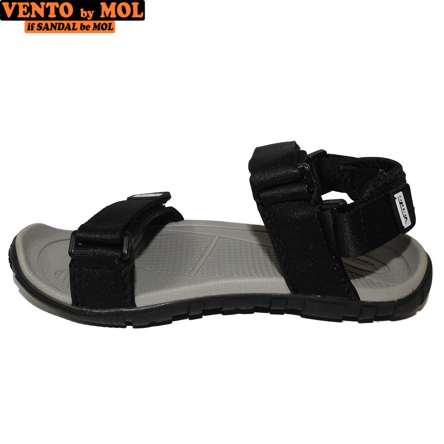 Ảnh Sandal nam Vento 2 quai ngang NV8302B màu đen có big size 44 45 | Vento  NV8302 SD8302 3