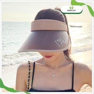 Mũ chống nắng nửa đầu, mũ đi biển, nón che nắng vành rộng chống tia UV UPF50+ unisex thời trang