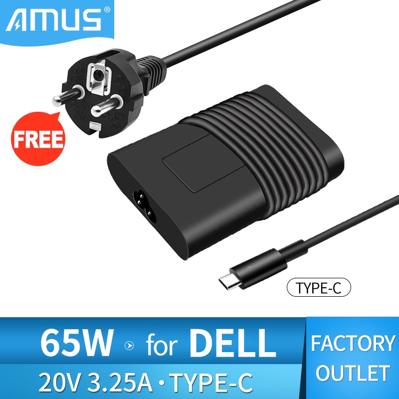 Cargador Original De 45 W USB C Tipo C Para Laptop Dell XPS 12 13 9350 9360 9365 9370 9380 7390 9310 2 En 1 Latitude 5175 7370 5285 7275 5290-2 En 1 AA4 5NM15 0 Cable De Fuente De Alimentación Del