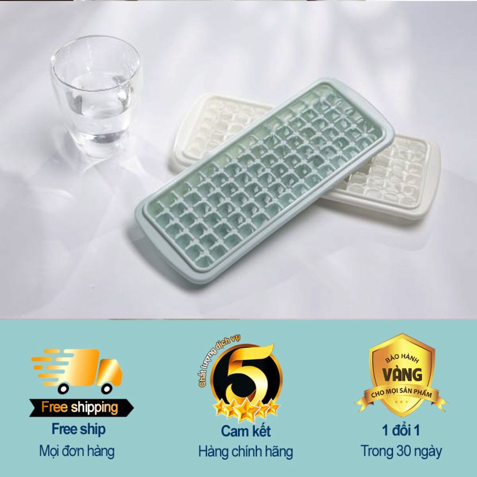 Khay làm đá Kari Inochi nhiều loại, có nắp kèm hộp đựng/ko hộp đựng, chất liệu an toàn, kháng khuẩn