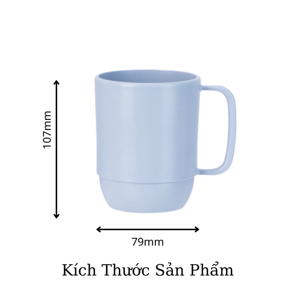 Cốc uống nước chịu nhiệt Amori Inochi cao cấp, dễ thương, nhựa nguyên sinh, Ag+ kháng khuẩn