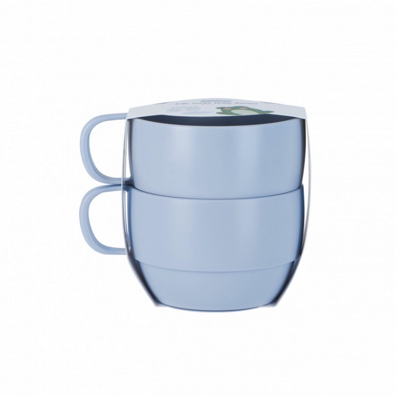 Cốc uống nước chịu nhiệt Amori Inochi cao cấp, dễ thương, nhựa nguyên sinh, Ag+ kháng khuẩn