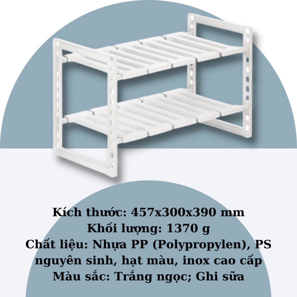 KỆ GẦM BẾP , đa năng thông minh Tokyo inochi để đồ dành cho nhà bếp nhà tắm KE008