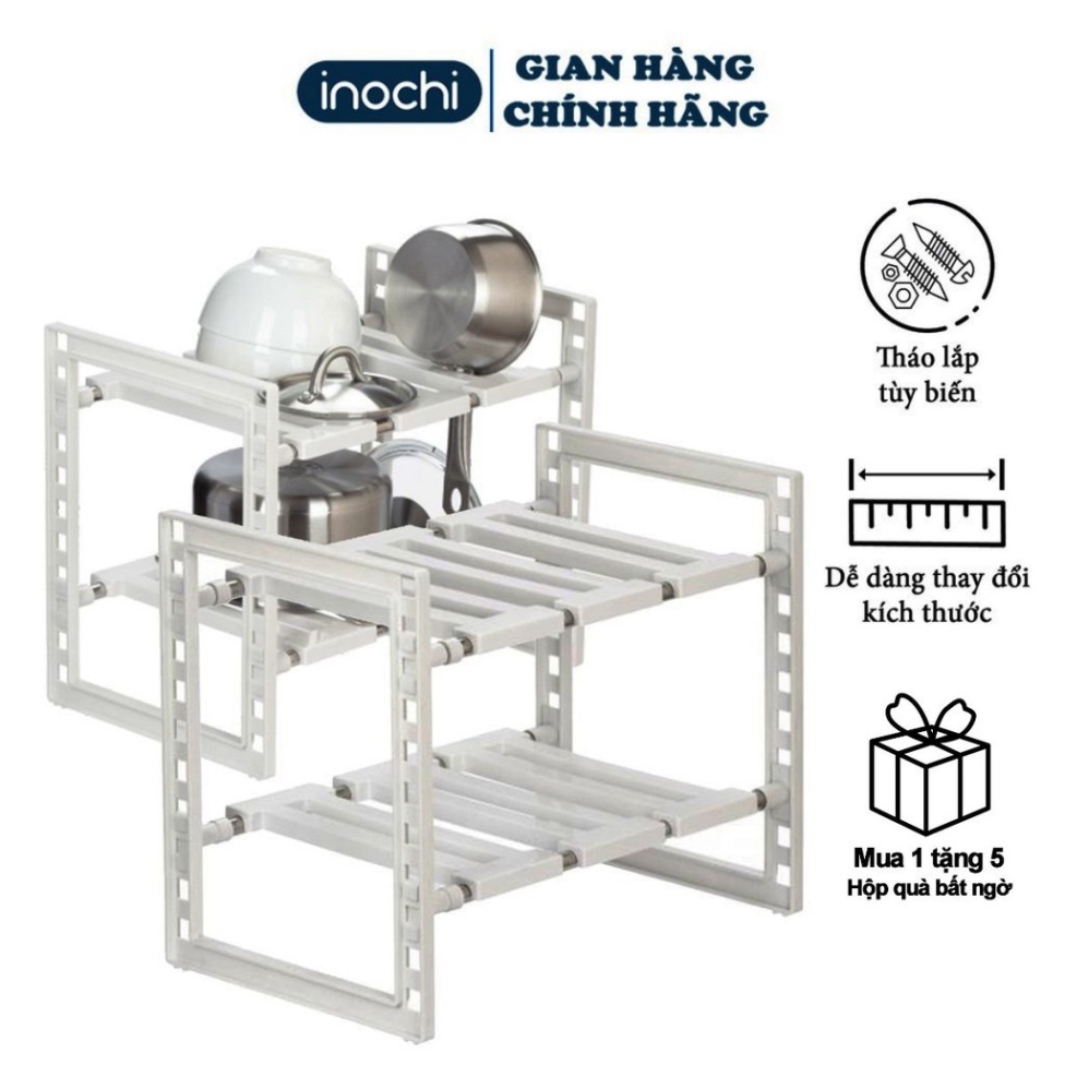 Kệ gầm bếp đa năng Tokyo INOCHI thông minh tiện lợi cho nhà bếp, làm kệ để giày dép gọn gàng,sạch sẽ