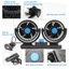 Quạt đôi ô tô, quạt ô tô 10W 12v xoay 360 để trên ô tô nhỏ gọn cực mát