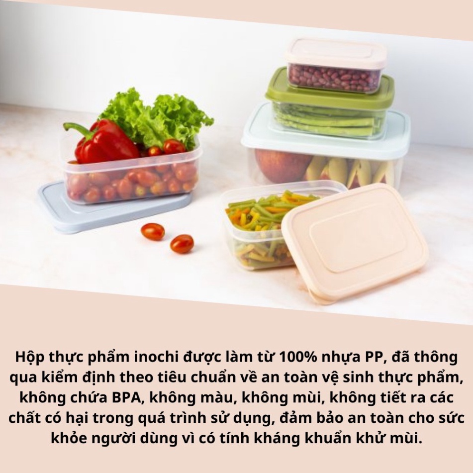 Hộp Nhựa Đựng Thực Phẩm Thức Ăn Hokkaido Chữ Nhật Cao Cấp Trong Suốt, kín, an toàn sức khỏe
