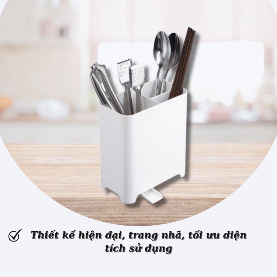 Hộp đựng đũa Yoko inochi Nhật Bản (đứng) chất liệu nhựa cao cấp, thoát nước dễ dàng