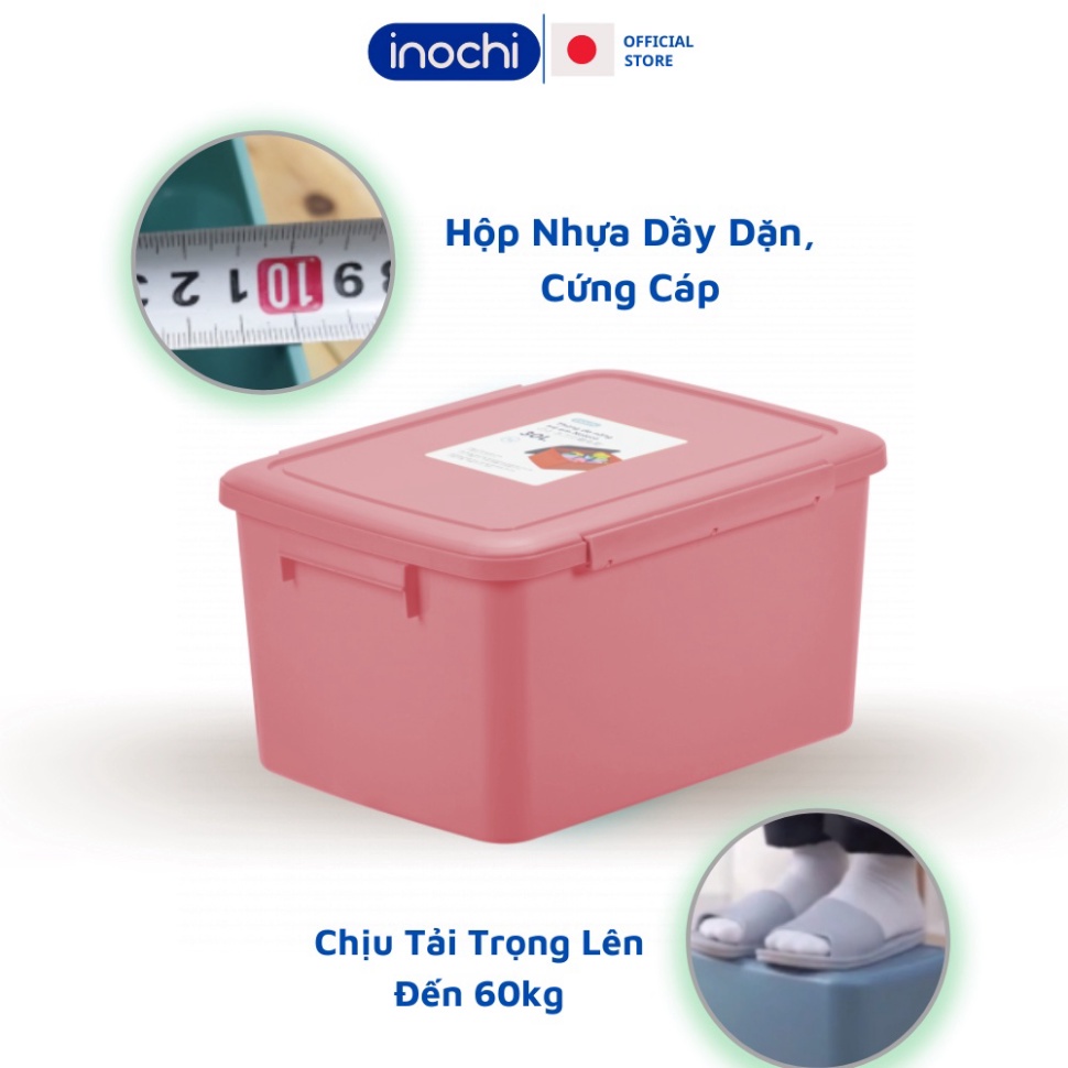 Thùng nhựa đa năng đựng đồ chơi cho bé Notoro Inochi 10L 18L 30L - An toàn, cao cấp, kháng khuẩn