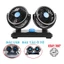 Quạt đôi ô tô, quạt ô tô 10W 12v xoay 360 để trên ô tô nhỏ gọn cực mát