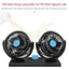 Quạt đôi ô tô, quạt ô tô 10W 12v xoay 360 để trên ô tô nhỏ gọn cực mát