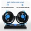 Quạt đôi ô tô, quạt ô tô 10W 12v xoay 360 để trên ô tô nhỏ gọn cực mát
