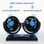 Quạt ô tô mini 10W gió mạnh xoay 360 cổng usb dùng quạt oto 12v/24v