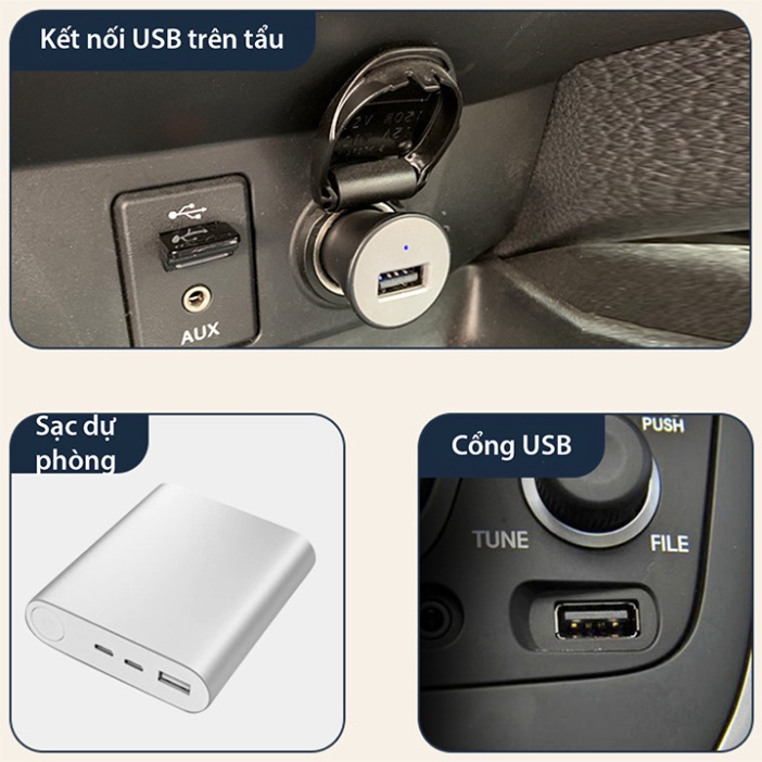 Quạt đôi ô tô, quạt mini ô tô 10W cắm usb dùng cho ô tô, gia đình, sạc dự phòng