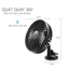 Quạt làm mát mini 3 tốc độ, tiếng ồn thấp hỗ trợ làm điều hòa xe hơi