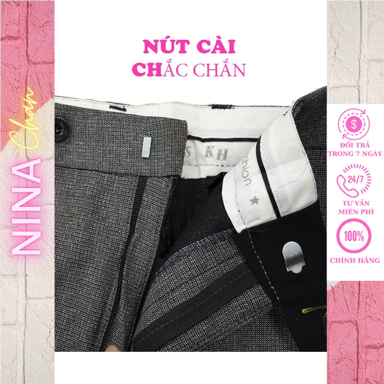 Quần tây học sinh nam form suông, chất vải bền đẹp, thoáng mát dễ mặc