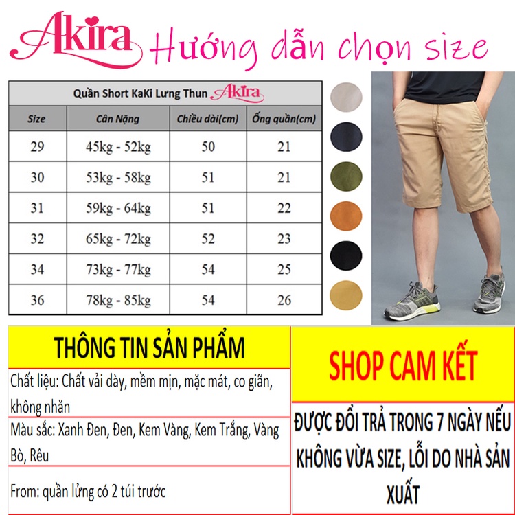 Quần short kaki nam lưng thun, vải bền đẹp thoáng mát, basic dễ phối đồ