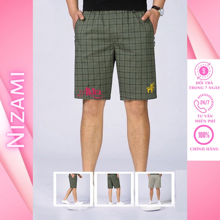 COMBO 5 QUẦN ĐÙI NAM CON NAI VẢI COTTON MỀM MÁT LẠNH THOẢI MÁI VẬN ĐỘNG THỂ THAO AKIRA