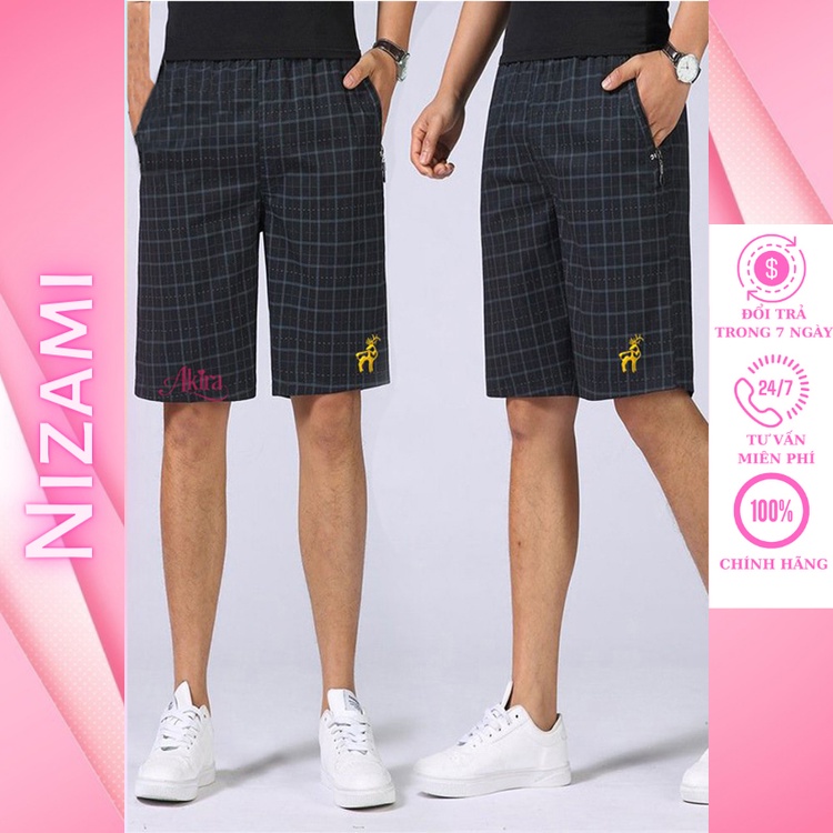Combo 10 Quần đùi nam mặc nhà hình con nai đơn giản dây rút dễ dàng sử dụng, mặc thoải mái mát mẻ Akira