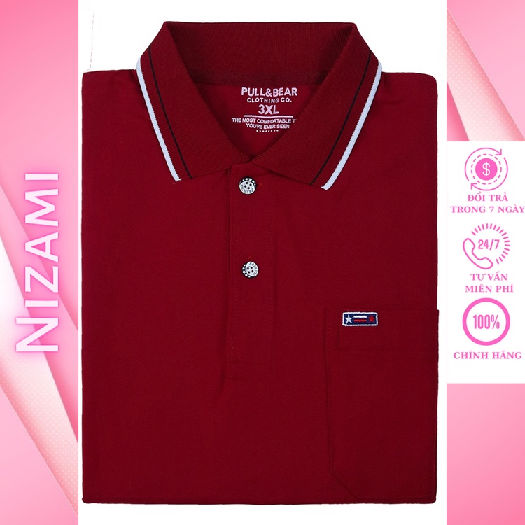 Áo thun trung niên ngắn tay có cổ chất cotton dày dặn, nhiều màu dễ phối đồ form rộng