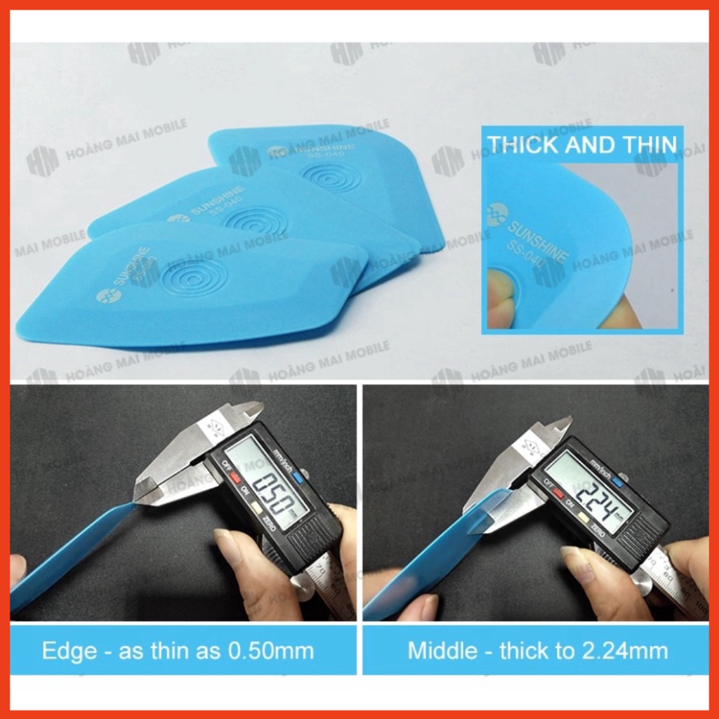 Miếng nhựa đa năng SUNSHINE SS-040 cậy tháo màn hình, pin điện thoại