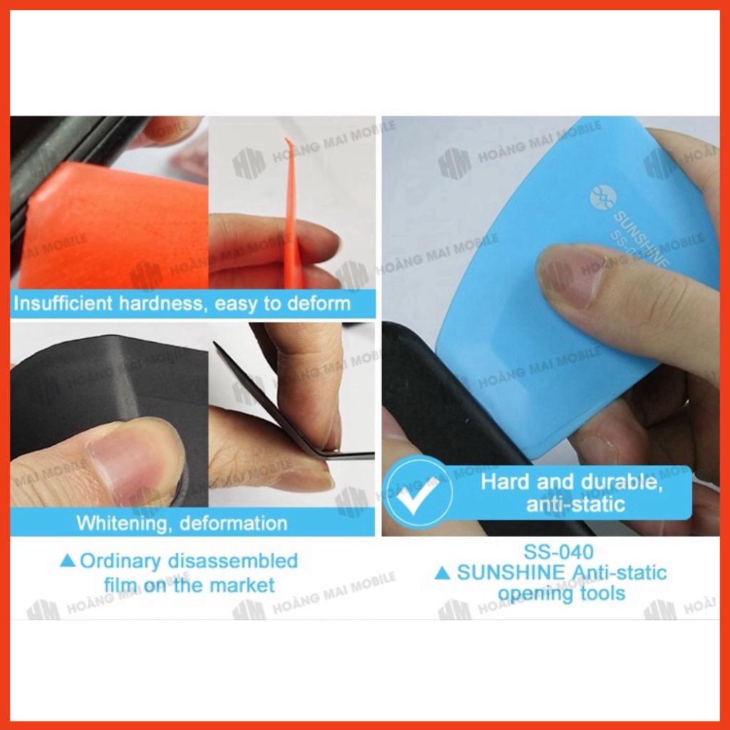 Miếng nhựa đa năng SUNSHINE SS-040 cậy tháo màn hình, pin điện thoại