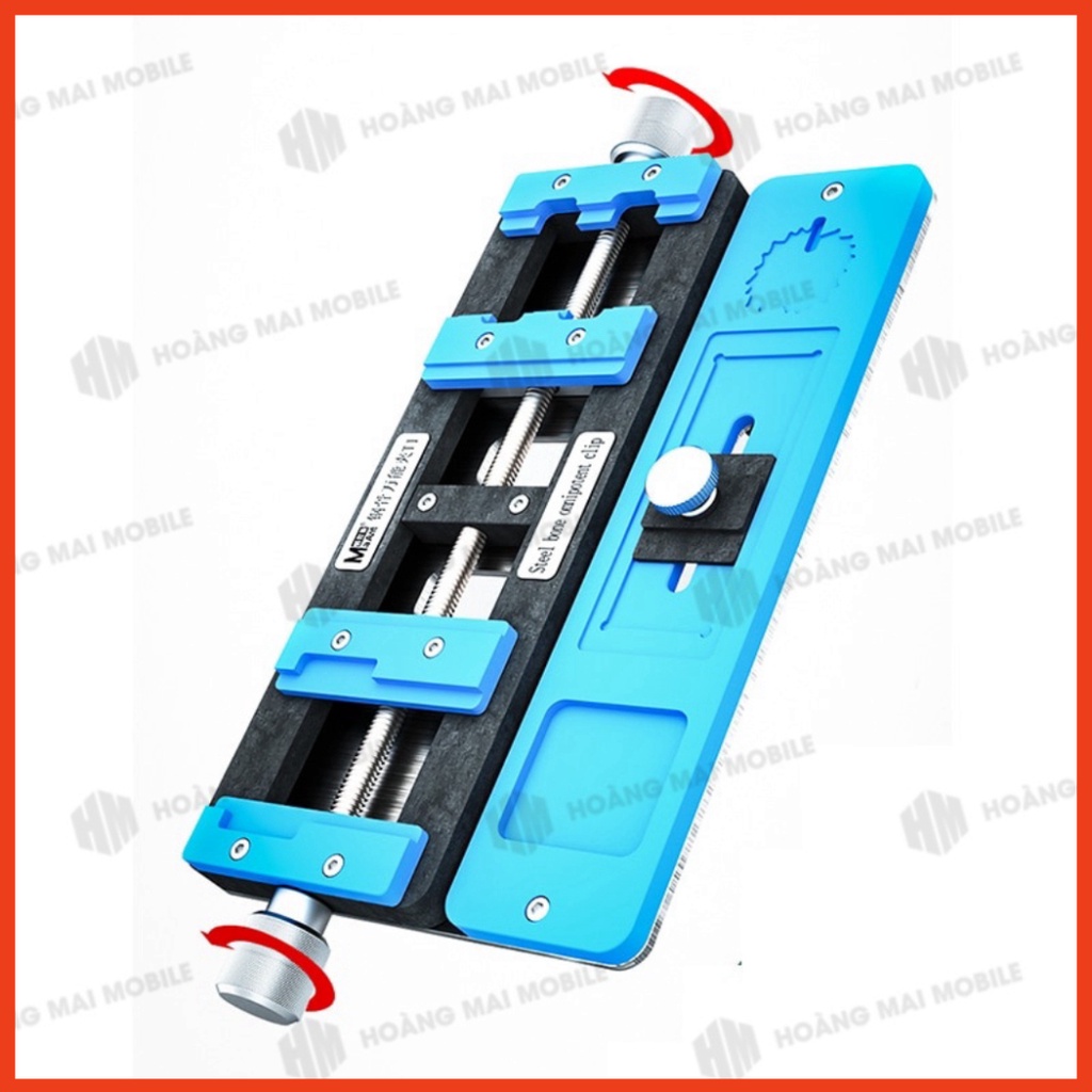 Kẹp giữ main cố định bo mạch MAANT T1 để tháo gỡ, vệ sinh keo, hàn chip CPU, IC