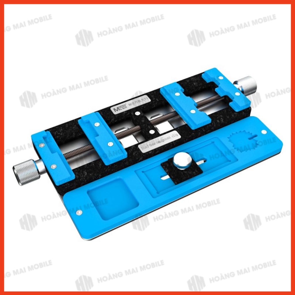 Kẹp giữ main cố định bo mạch MAANT T1 để tháo gỡ, vệ sinh keo, hàn chip CPU, IC