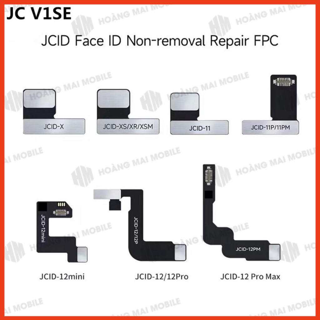Cáp FaceID JC X-12PM thay thế cụm Face ID Dot Matrix JCID không khò hàn