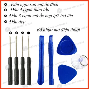 Bộ 9 dụng cụ cầm tay cạy mở, luồn tháo linh kiện điện thoại