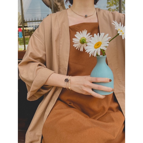 Vòng tay Hita - vòng nút gỗ dẹp handmade