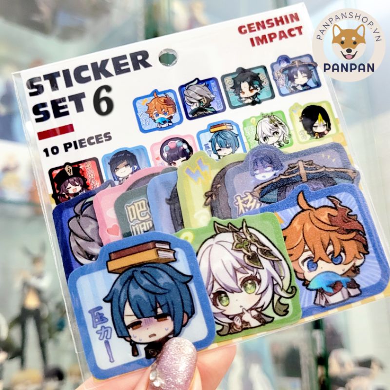 Sticker Set Genshin Impact (10 HÌNH DÁN) | Shopee Việt Nam