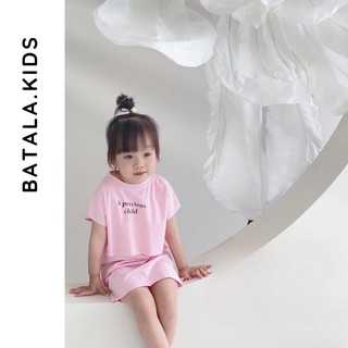 Váy đi biển cho bé gái Batala kids Set váy cotton dễ thương phong cách Hàn Quốc cho bé từ 10-22kg SETVAY2LOP