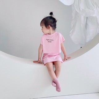Váy đi biển cho bé gái Batala kids Set váy cotton dễ thương phong cách Hàn Quốc cho bé từ 10-22kg SETVAY2LOP