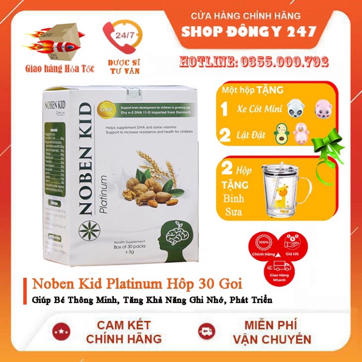 (Đã bán 853) TPBVSK Noben Kid Platinum [CHÍNH HÃNG] - Cốm trí não cho bé