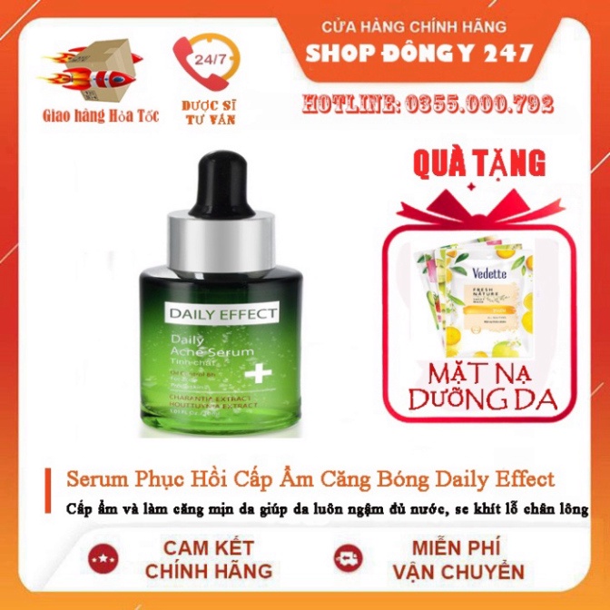 (Đã bán 88) Serum Dưỡng Ẩm 30ml & Phục Hồi Da Căng Mịn DAILY EFFECT