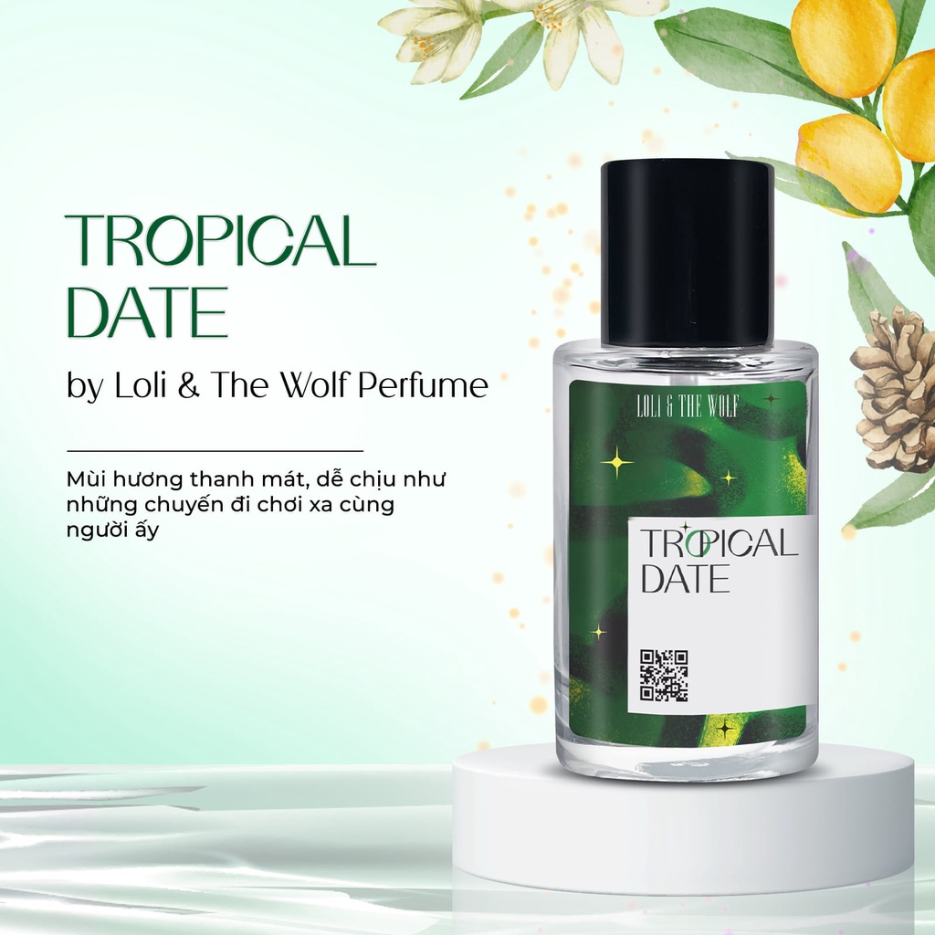 Nước Hoa Nam Nữ Loli & The Wolf Tropical Date Thơm Lâu Chính Hãng Chai 10ml, 50ml | BigBuy360 - bigbuy360.vn