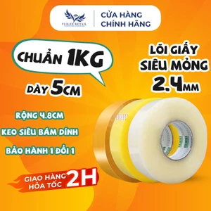 Băng Dính 1Kg VUILEE RETAIL Lõi Giấy Siêu Mỏng 2.4mm Giá Xưởng.