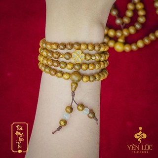 Vòng Trầm 108 Cỏ 4 Lá - Đủ màu theo cung mệnh