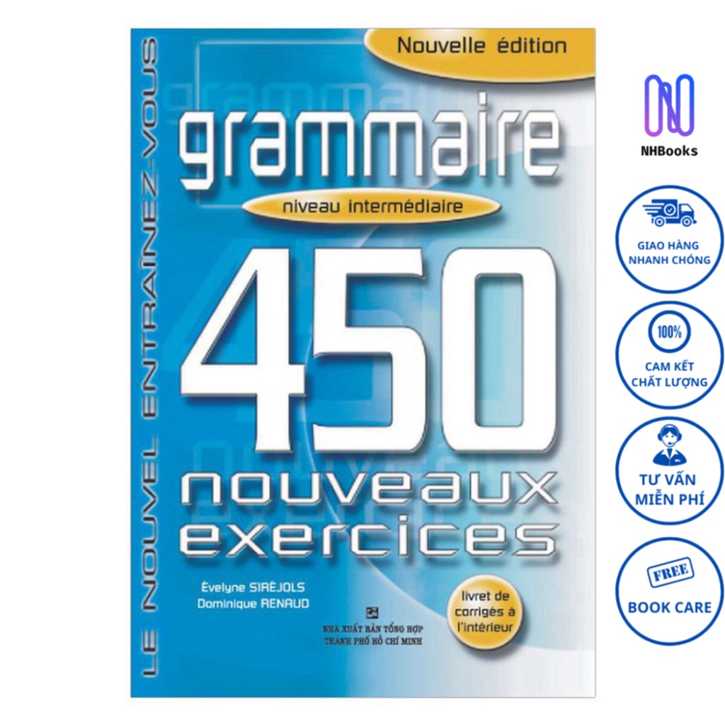 Sách - 450 Grammaire Niveau Intermédiare - NHBOOK