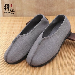 僧鞋 道士鞋Giày tu sĩ tốt lành giày sle hạt arhat dành cho nam và nữ gân bò đáy trơn mài mòn chống mài mòn祥仁僧鞋单鞋 罗汉鞋 男女透气僧人和尚鞋子 牛筋底防滑耐磨