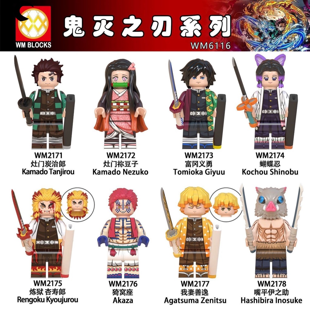 Mô Hình Đồ Chơi Lắp Ráp Lego Nhân Vật Anime Demon Slayer Blade Tanjiro ...