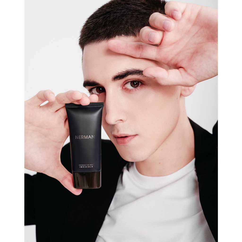 Ảnh Kem Che Khuyết Điểm Cho Nam Nerman BB Cream Invisible 3-In-1 Chống Nắng Spf 45+, Che Khuyết Điểm, Dưỡng Ẩm Nerman 50g 4