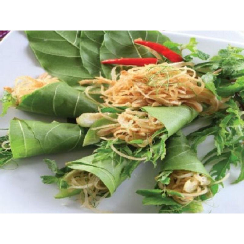 Combo rau ăn nem ( lá sung, đinh lăng, khế chua, chuối xanh) | Shopee ...