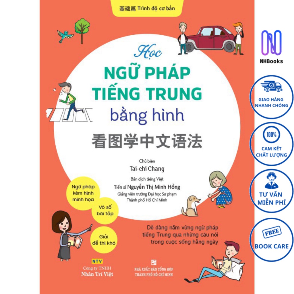 Sách - Học ngữ pháp tiếng Trung bằng hình - Trình độ cơ bản - NHBOOK