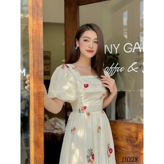 (HCM) Đầm xòe hoa tiểu thư chất liệu vải ford Siêu Xinh Thiết Kế Sang Chảnh -Bánh Bèo -Công chúa sành điệu THỜI TRANG KM