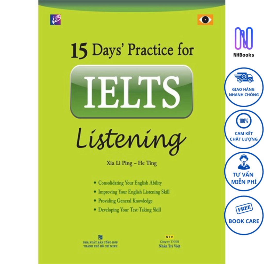 Sách-15 dayspractice for IELTS listening - NHBOOK