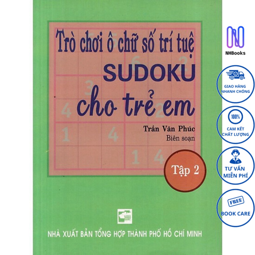 Sách - Trò Chơi Ô Chữ Trí Tuệ Sudoku Cho Trẻ Em (Tập 2) - NHBOOK