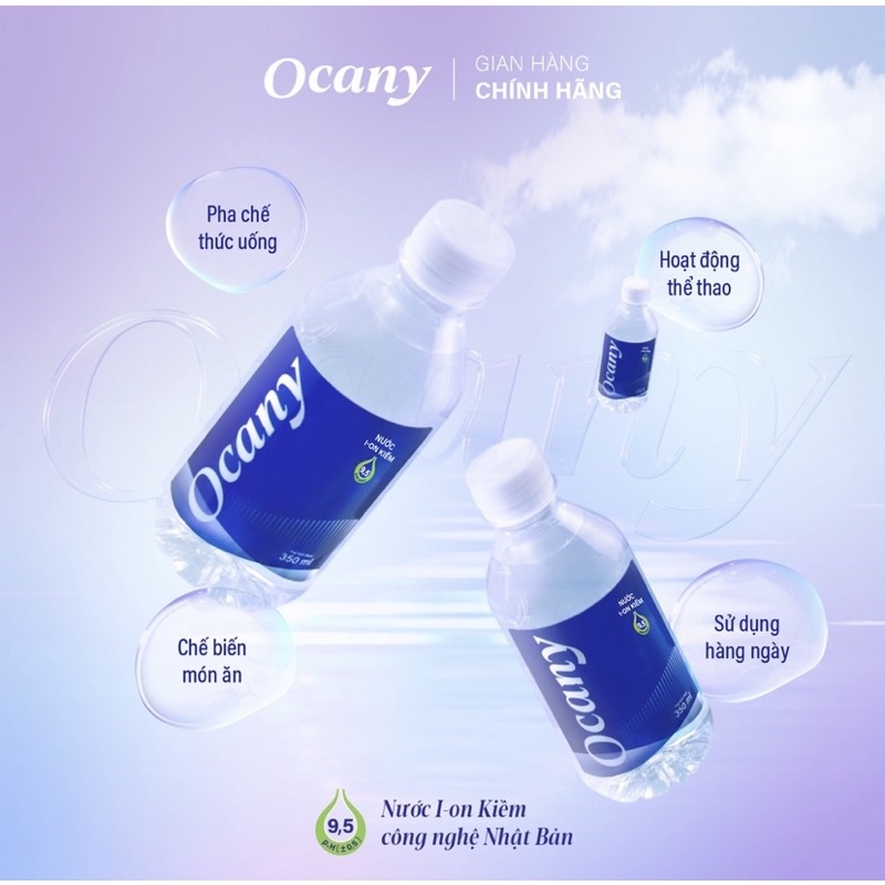 Nước kiềm Ocany chai 600 ml thùng 24 chai | Shopee Việt Nam